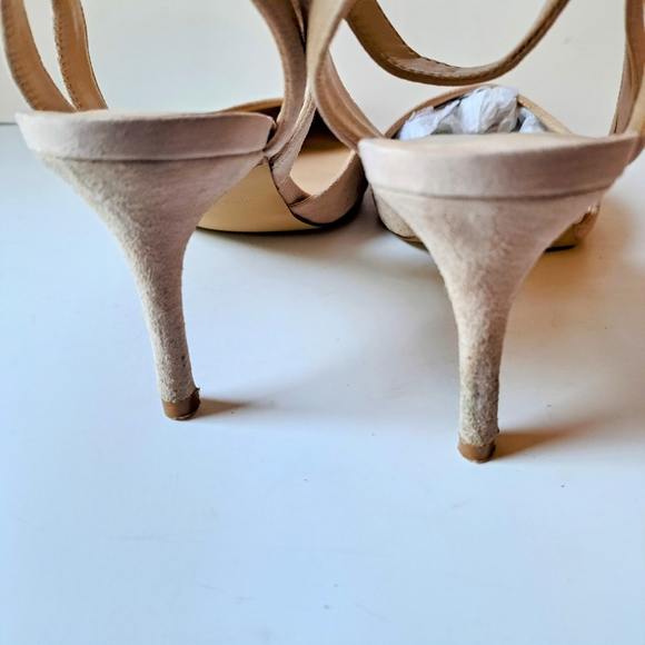 Nine West Strappy 3" Heel | Pointy Toe | Neutral/Sand - Picture 10 of 12